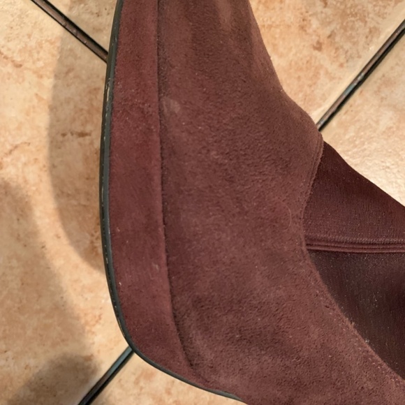 Clark Narrative Kendra Mix Suede Bootie in Aubergine size 7.5 - Picture 13 of 14